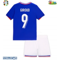 Frankrike Olivier Giroud #9 Hjemmedraktsett Barn EM 2024 Kortermet (+ Korte bukser)